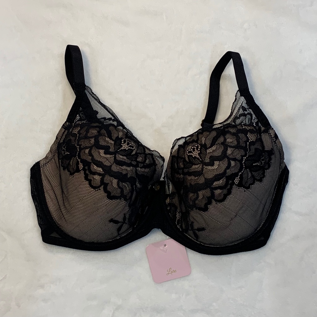 Black And Tan Lace Bra
